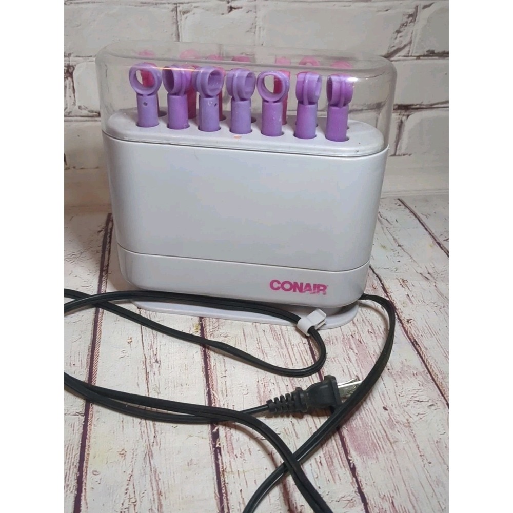 Conair Hot Sticks 20 Flexible Curlers Rollers Vintage 2 Sizes Purple Pink HS18W